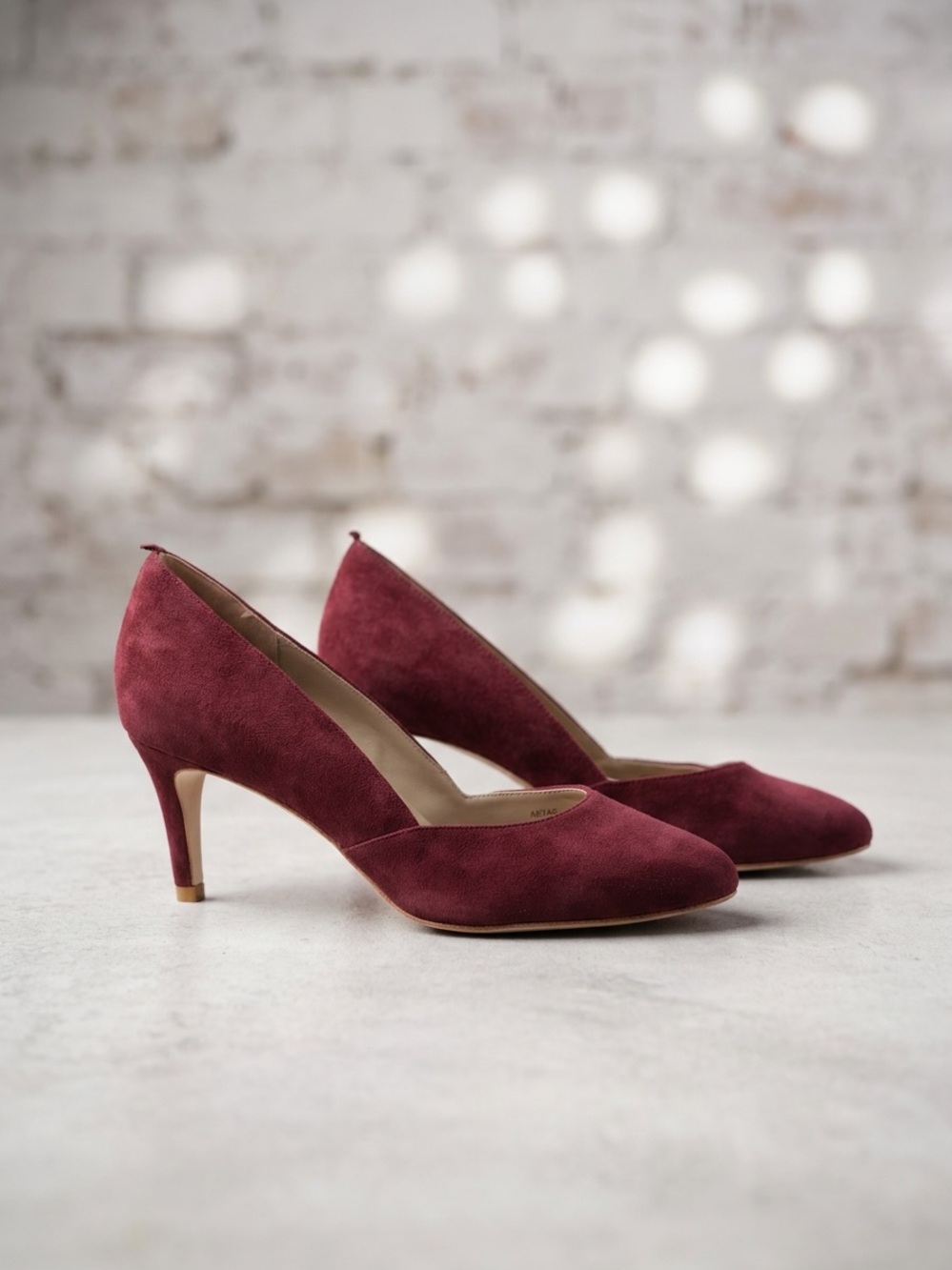 Boden Wine Suede Rounded Toe Pumps - Size 41 NWOT